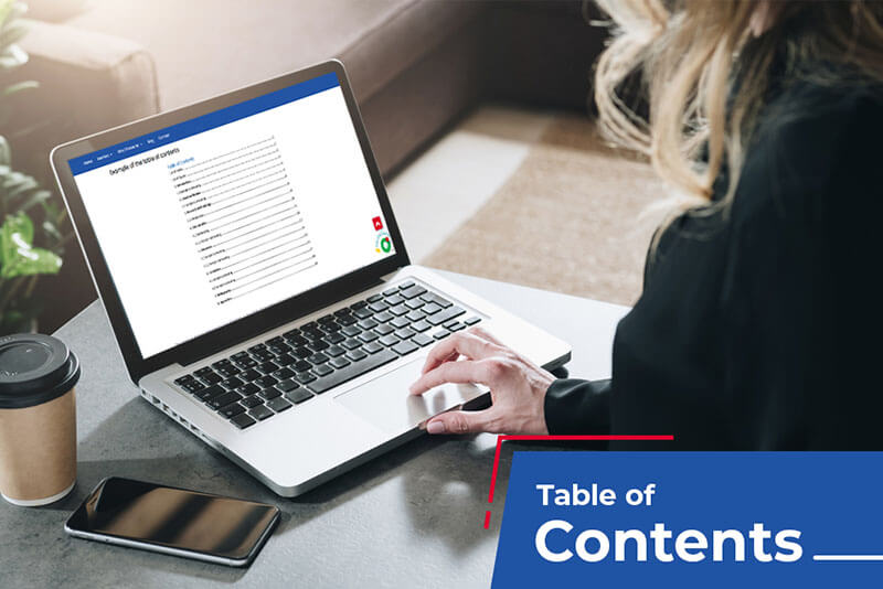 Table of Contents for Thesis Proposal